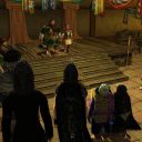 Mondbarden beim Maskenball